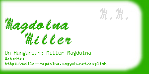 magdolna miller business card
